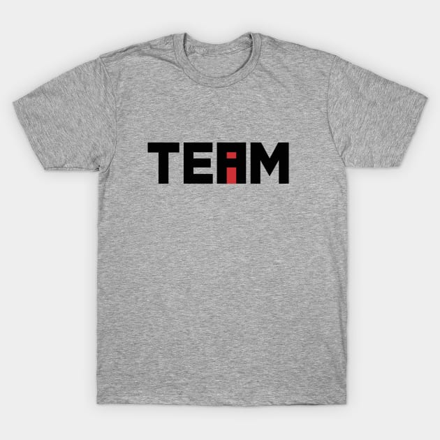 The i in TEAM T-Shirt by Haasbroek